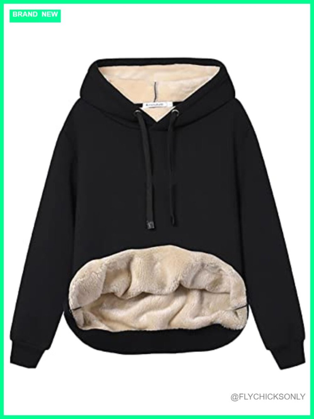 Fleece Sherpa Lined Hoodie Warm Winter Pullover Sweatshirt